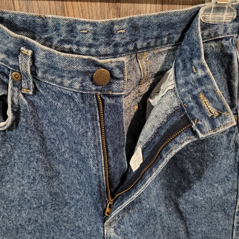 Vintage Lee Tapered Stone Wash Jeans Size 11 x 30 100% Cotton Union Made in USA - Picture 8 of 11